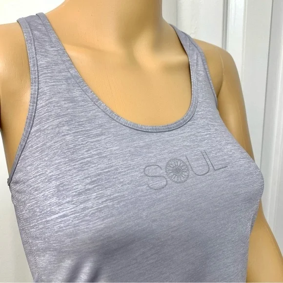 Lululemon Athletica Iced Iris Silver Soul Racerback Tank Top Sports Yoga Size 6 - Picture 2 of 8